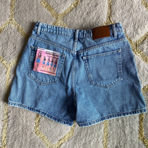 High Rise Denim Shorts - Picture 2 of 5